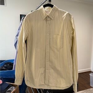 Vintage Brooks Brothers yellow striped shirt